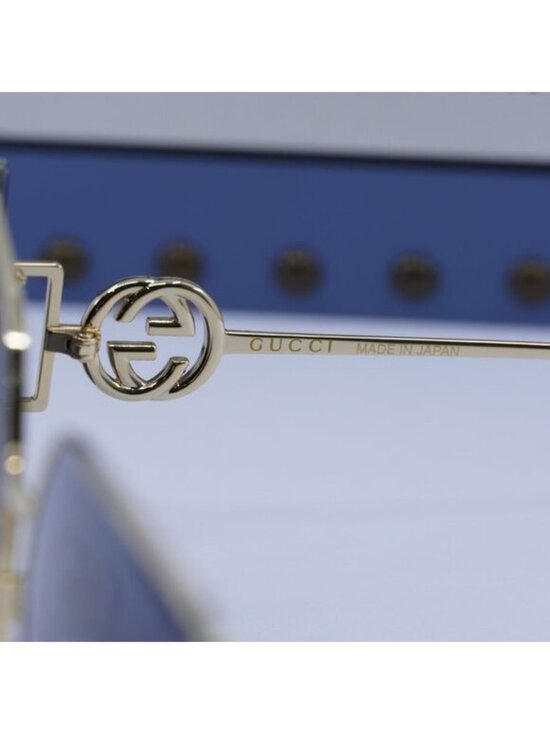 Gucci GG1207SA 002 Square Sunglasses - Gold/Grey main image 11